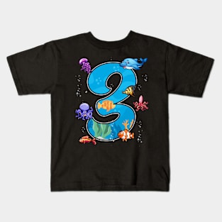 3rd birthday aquarium Kids T-Shirt